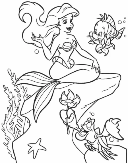 desenho-para-colorir-ariel