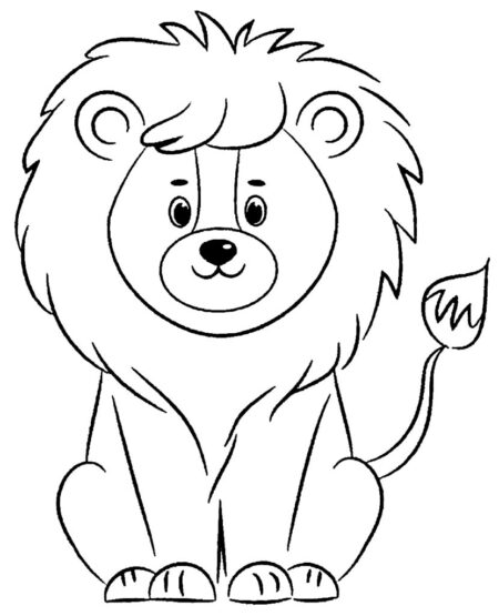 desenho-para-colorir-leao