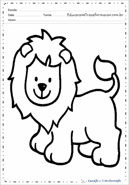 desenho-para-colorir-leao