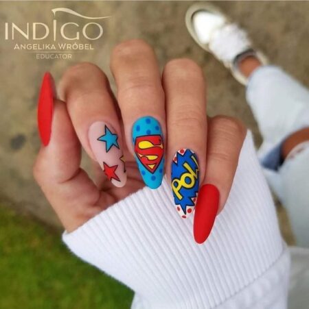 ideias-muito-lindas-de-unha-decorada-superman