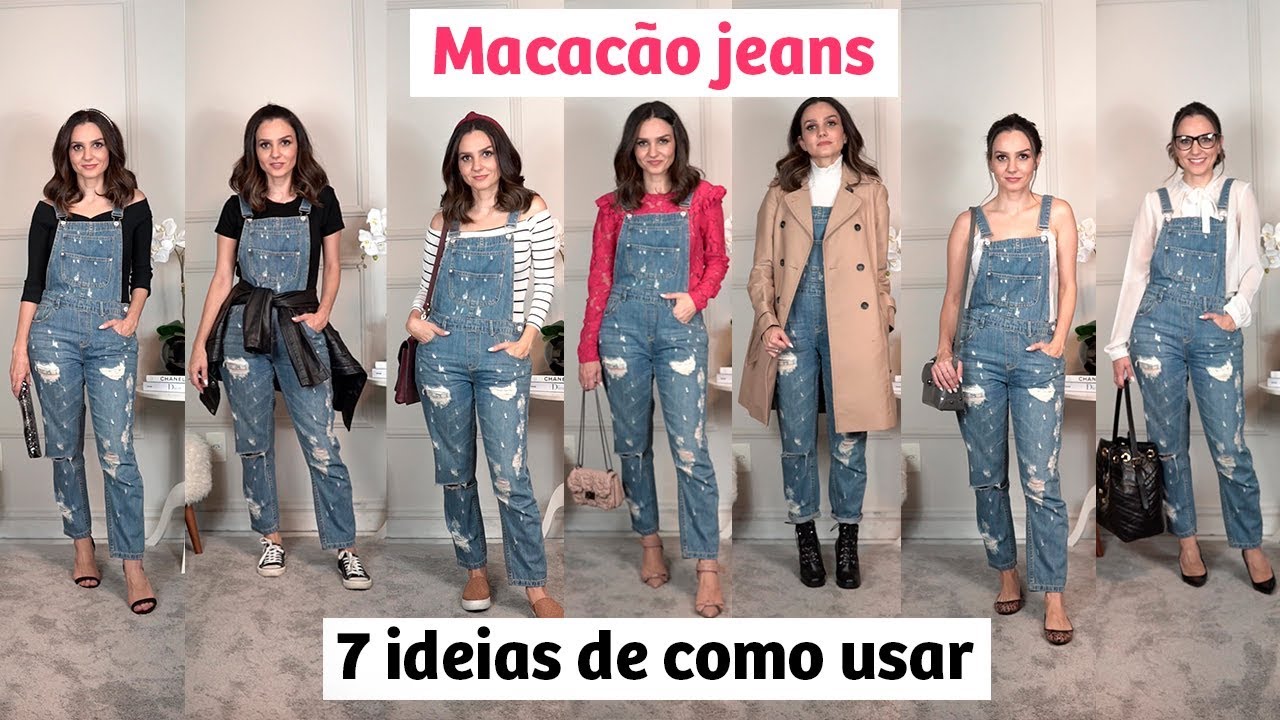 Look com Macacão Jeans