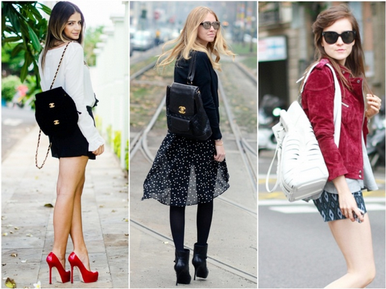 Look com Mochilas Femininas