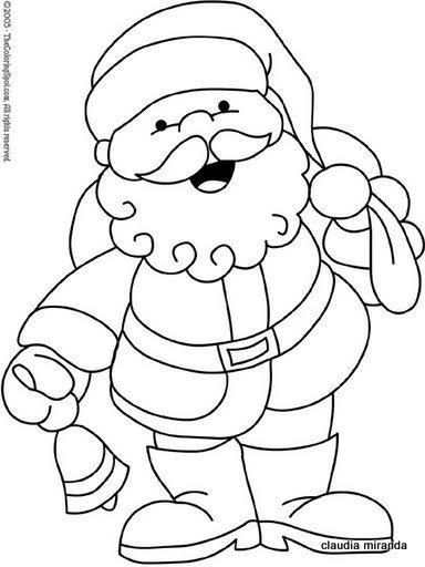 Papai Noel para Colorir