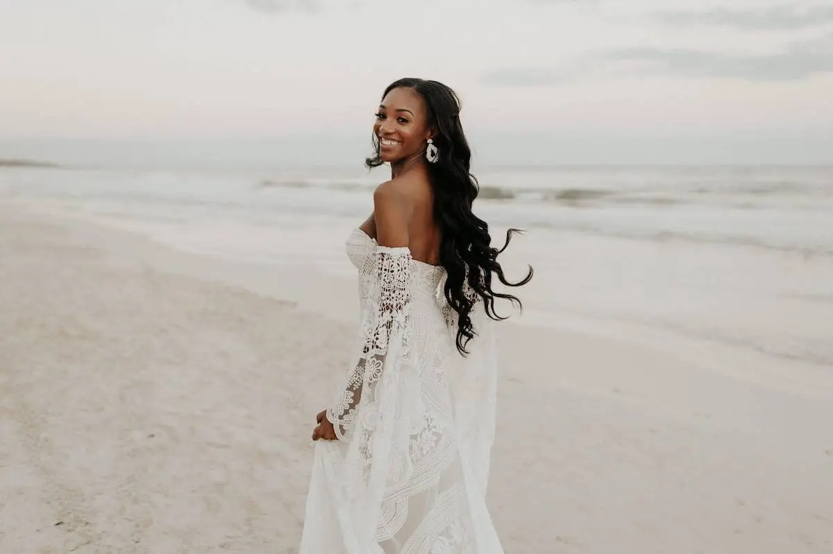 loose bridal hairstyle