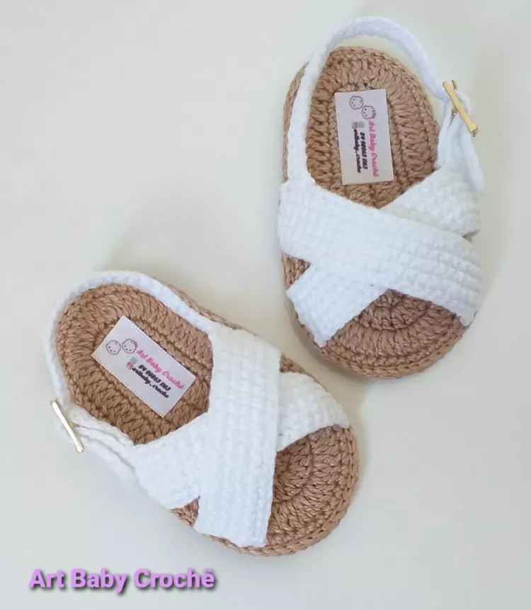 Sandalinha De Croche Para Bebe