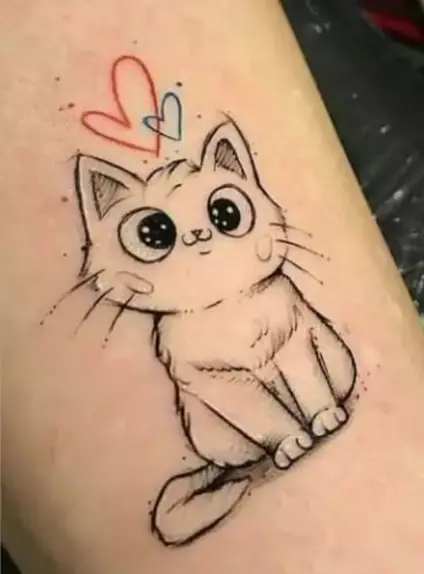 Tatuagem Feminina Gato