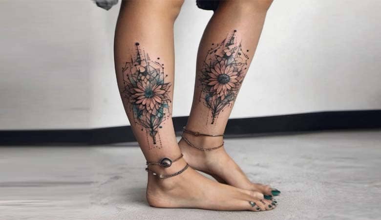 Women's Leg Tattoo