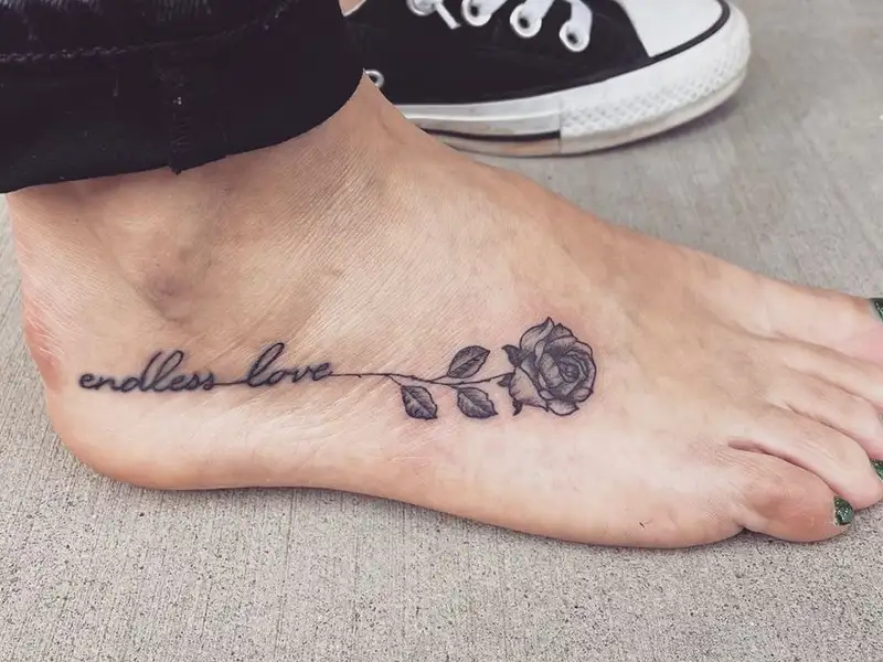 tattoo on foot