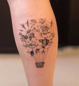 tatuagem feminina panturrilha