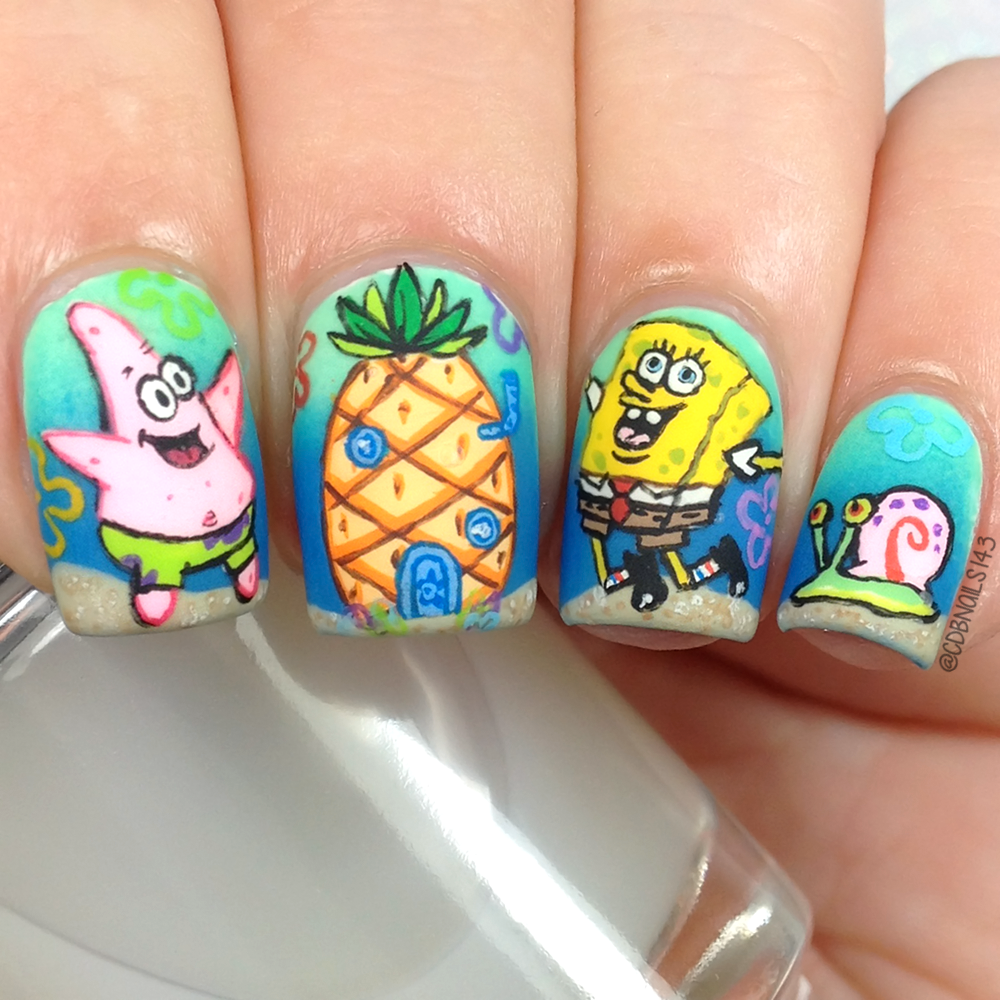 Pineapple Decorated Nail