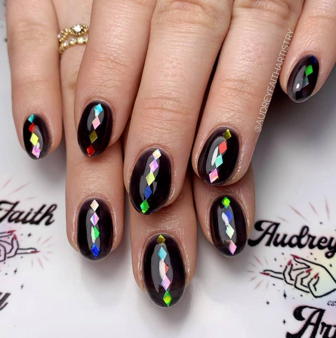 Faith Decorated Nail