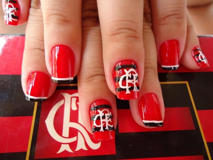 Unha Decorada Flamengo