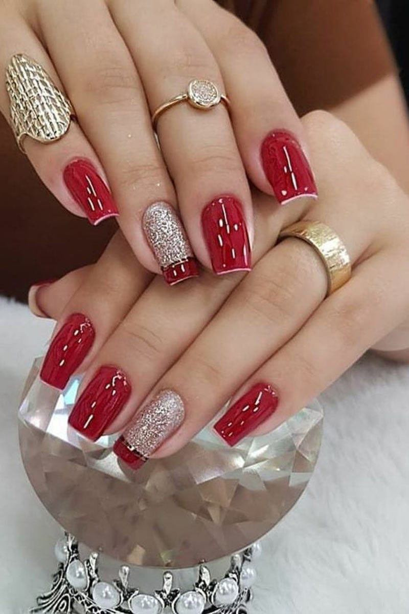 Unhas Decoradas Vermelhas