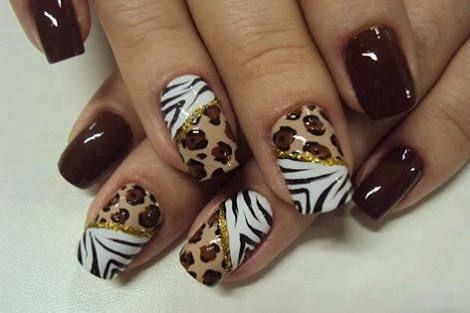 Unhas Decoradas Zebra E Onça