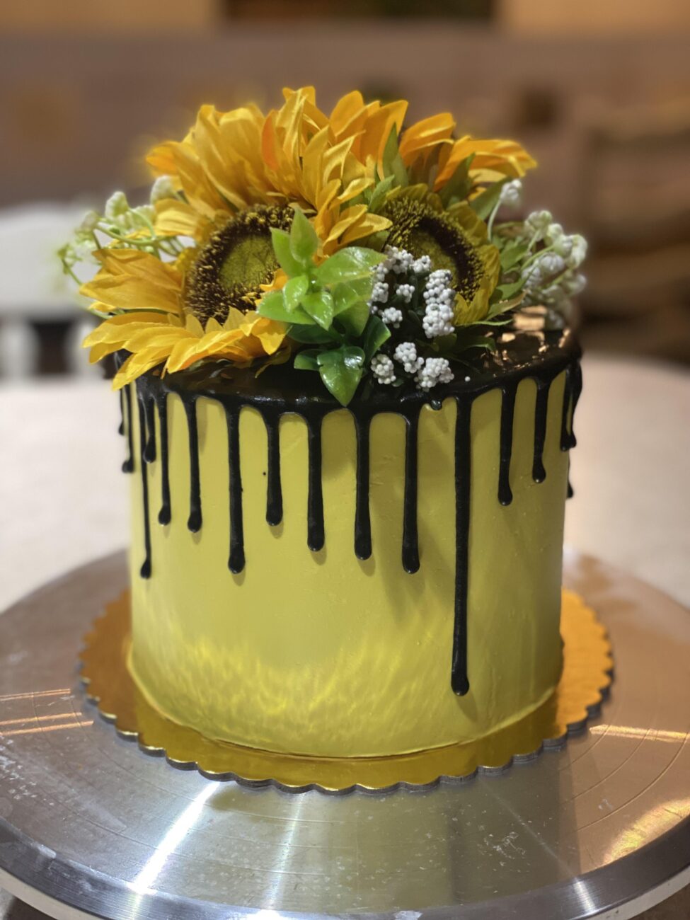 Sunflower Decorated Cake