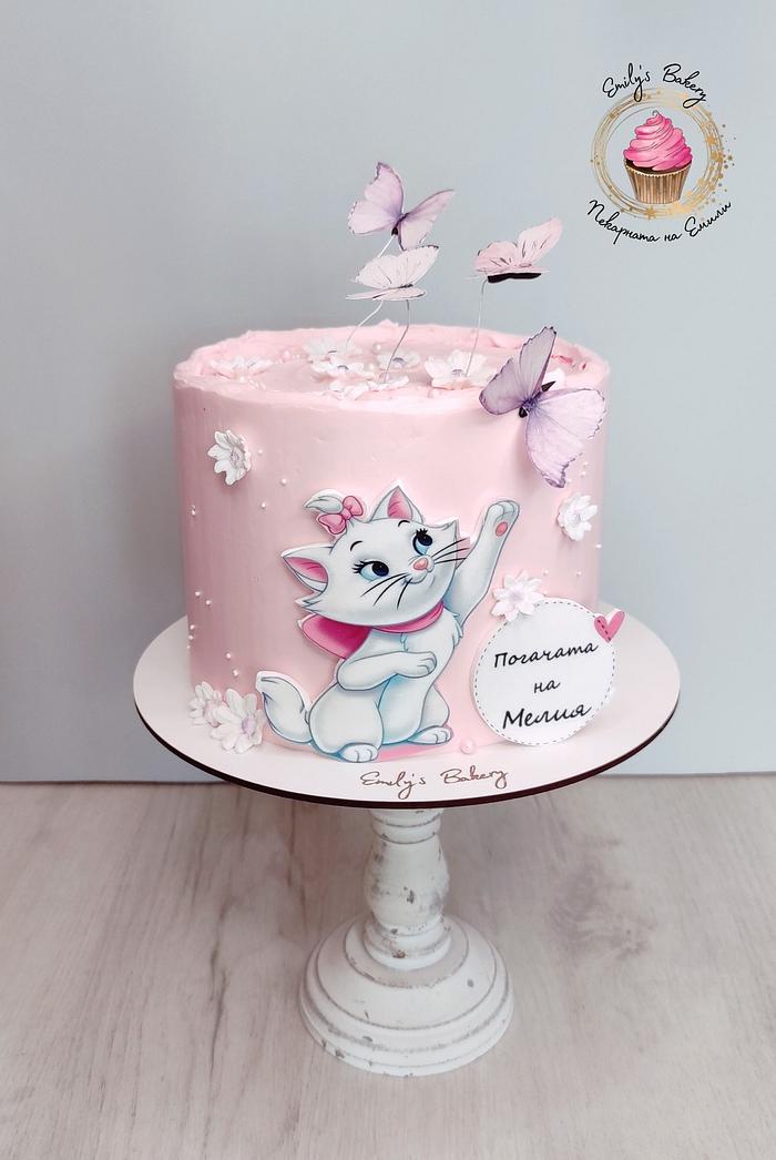 Marie Cat Decorated Cake