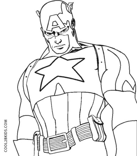 desenho-para-colorir-capitao-america