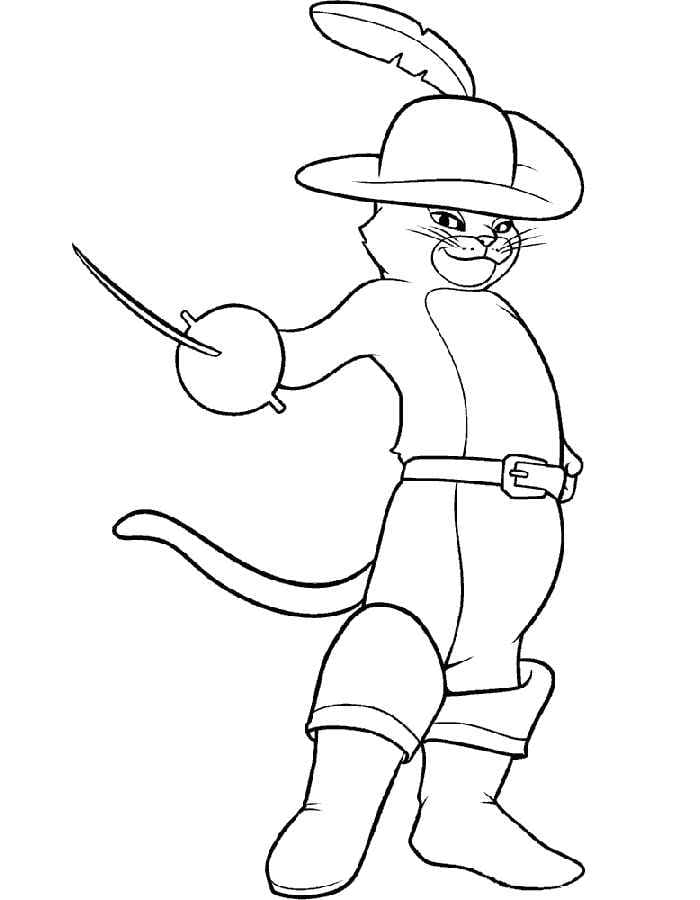 Web Stories40 Desenhos Do Gato De Botas Para Colorir Facil De Baixar