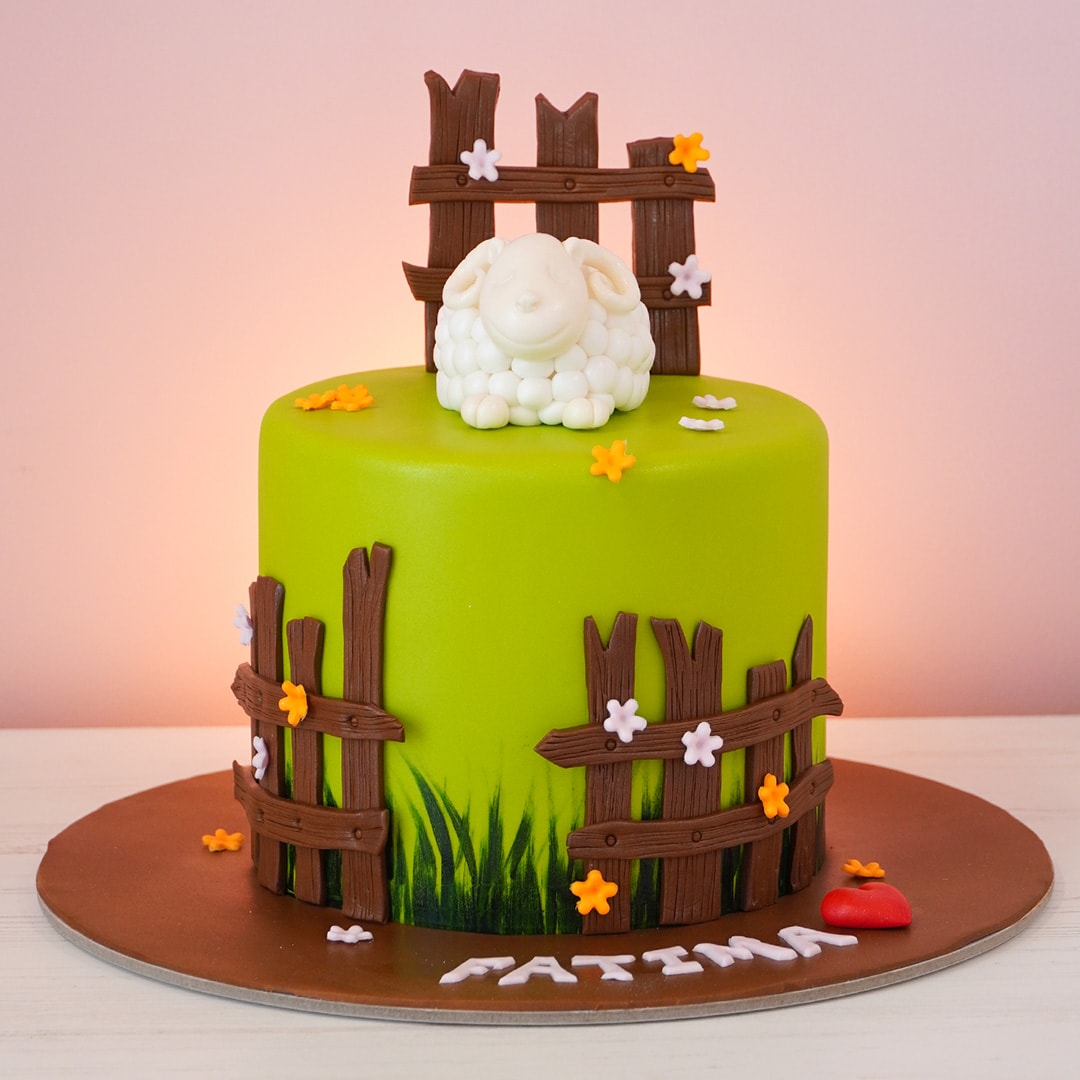 Sheep Decorated Cake