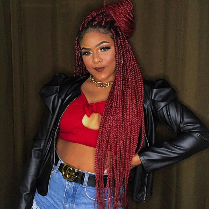 Box Braids Vermelho