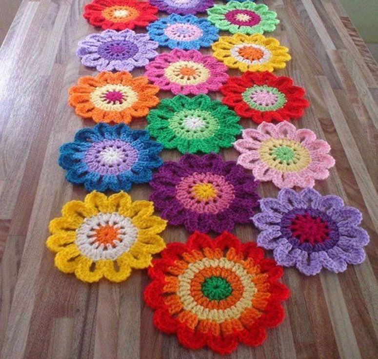 Flores De Croche Para Aplicacao