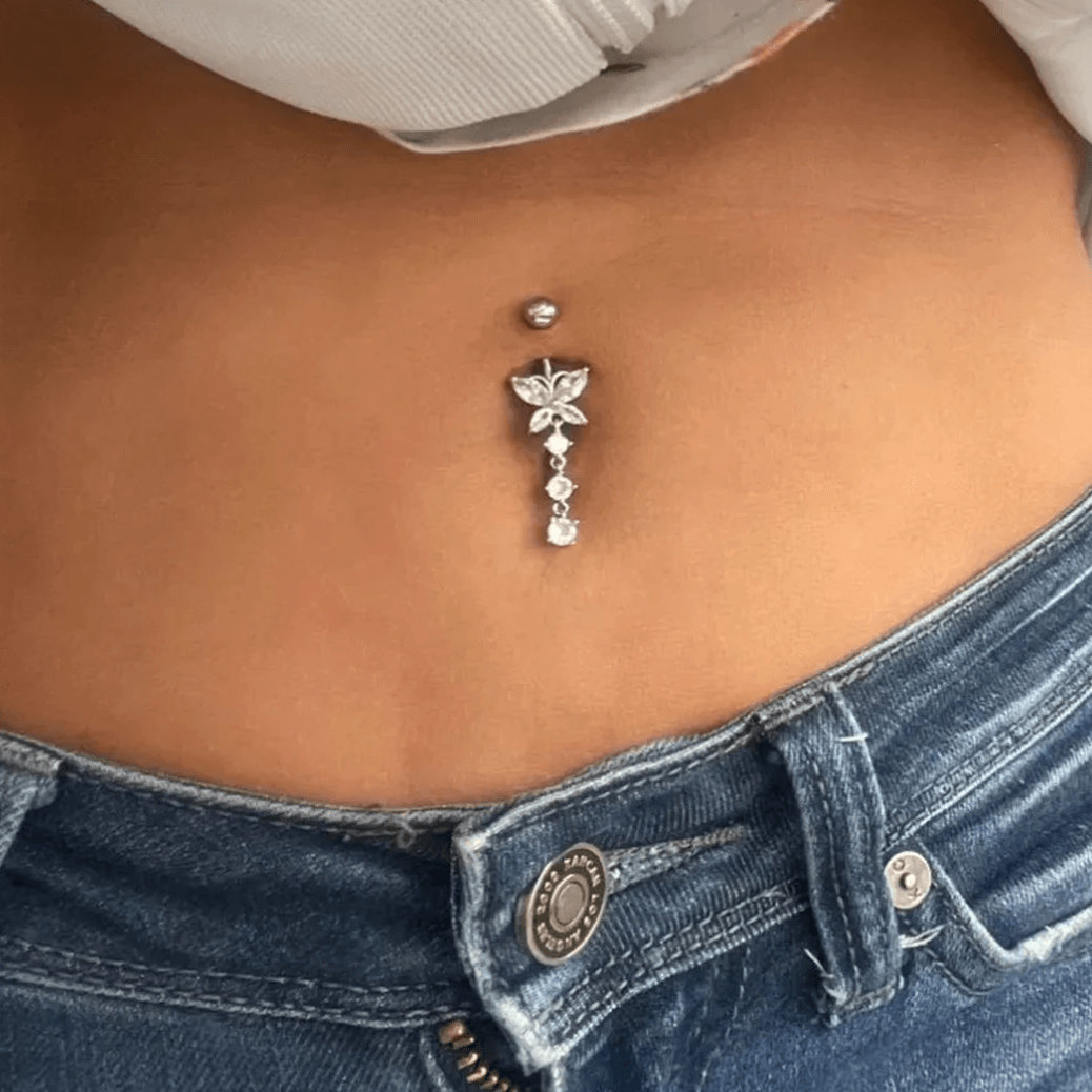 Belly button piercing