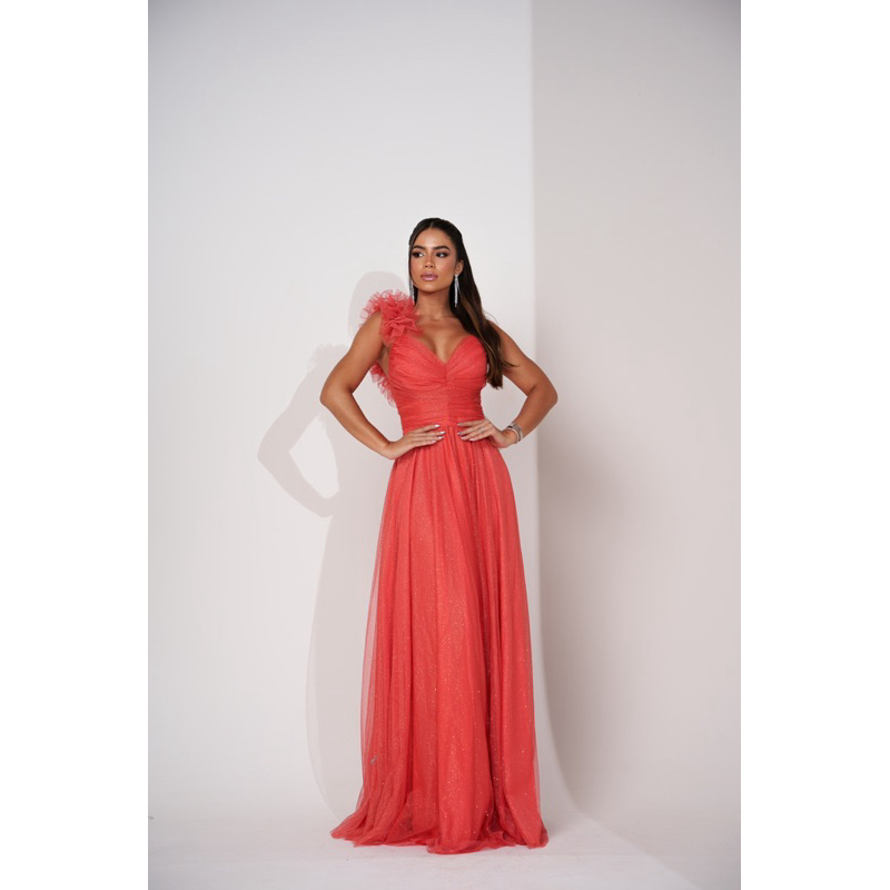 maquiagem-para-casamento-vestido-coral