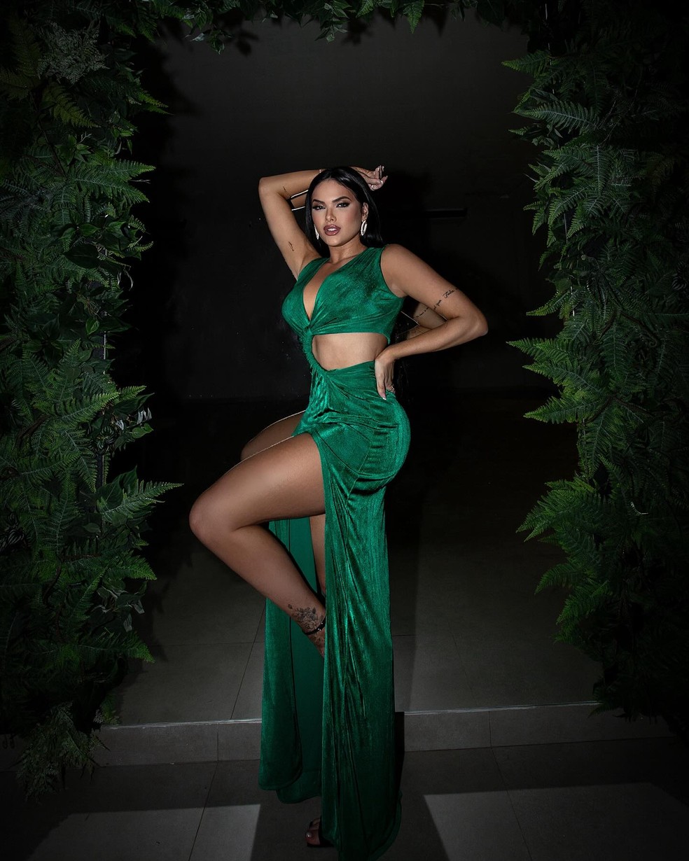 look verde para o natal