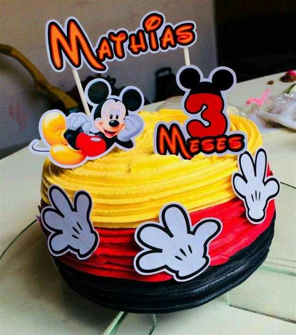 Bolo Decorado Mickey