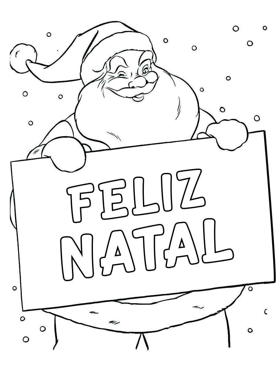 Papai Noel para Colorir