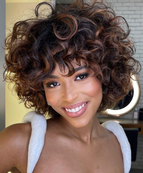 Hairstyle for Short Curly Hair