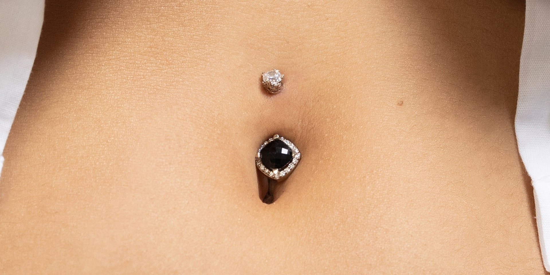 Belly button piercing