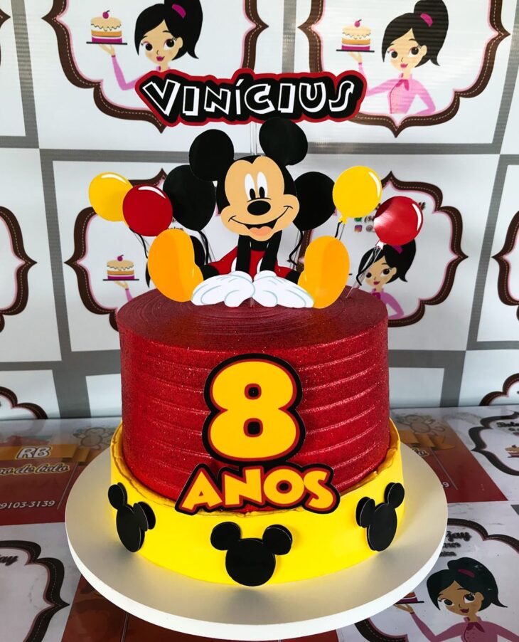 Bolo Decorado Mickey