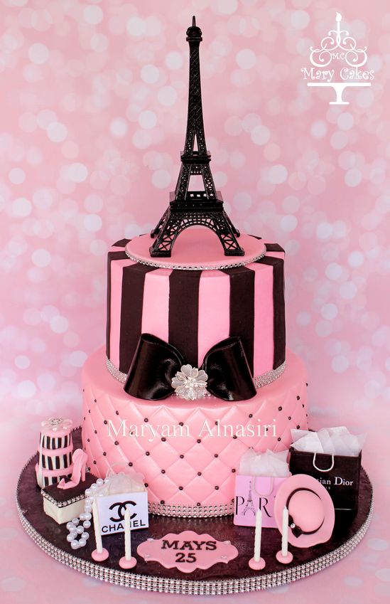 Paris decorated cake