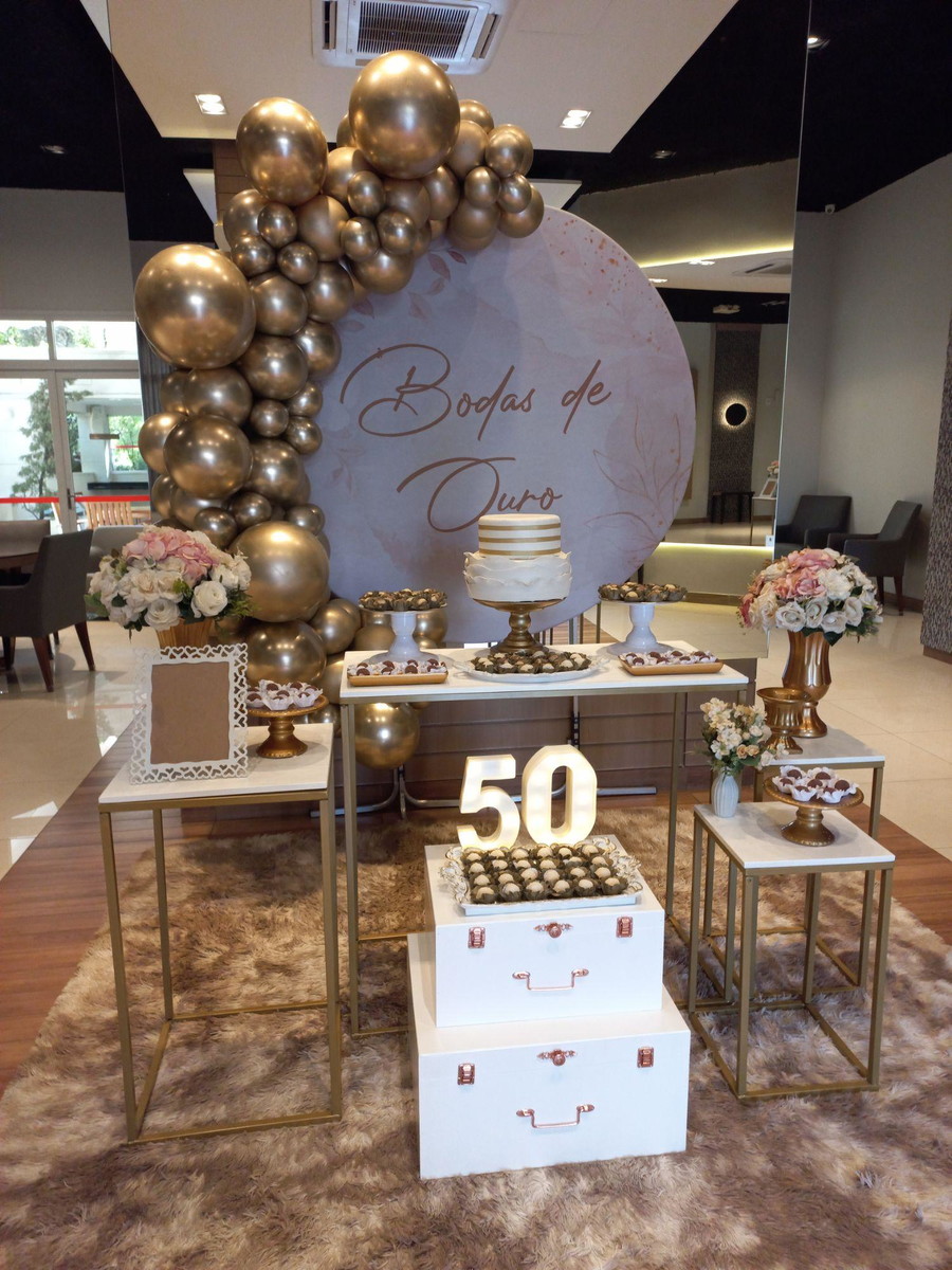 Decoracao Bodas De Ouro