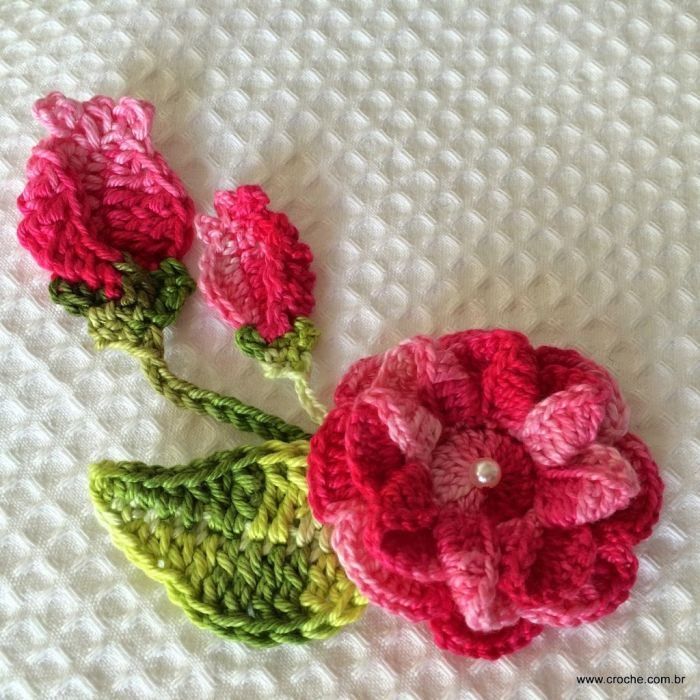 Flores De Croche Para Aplicacao