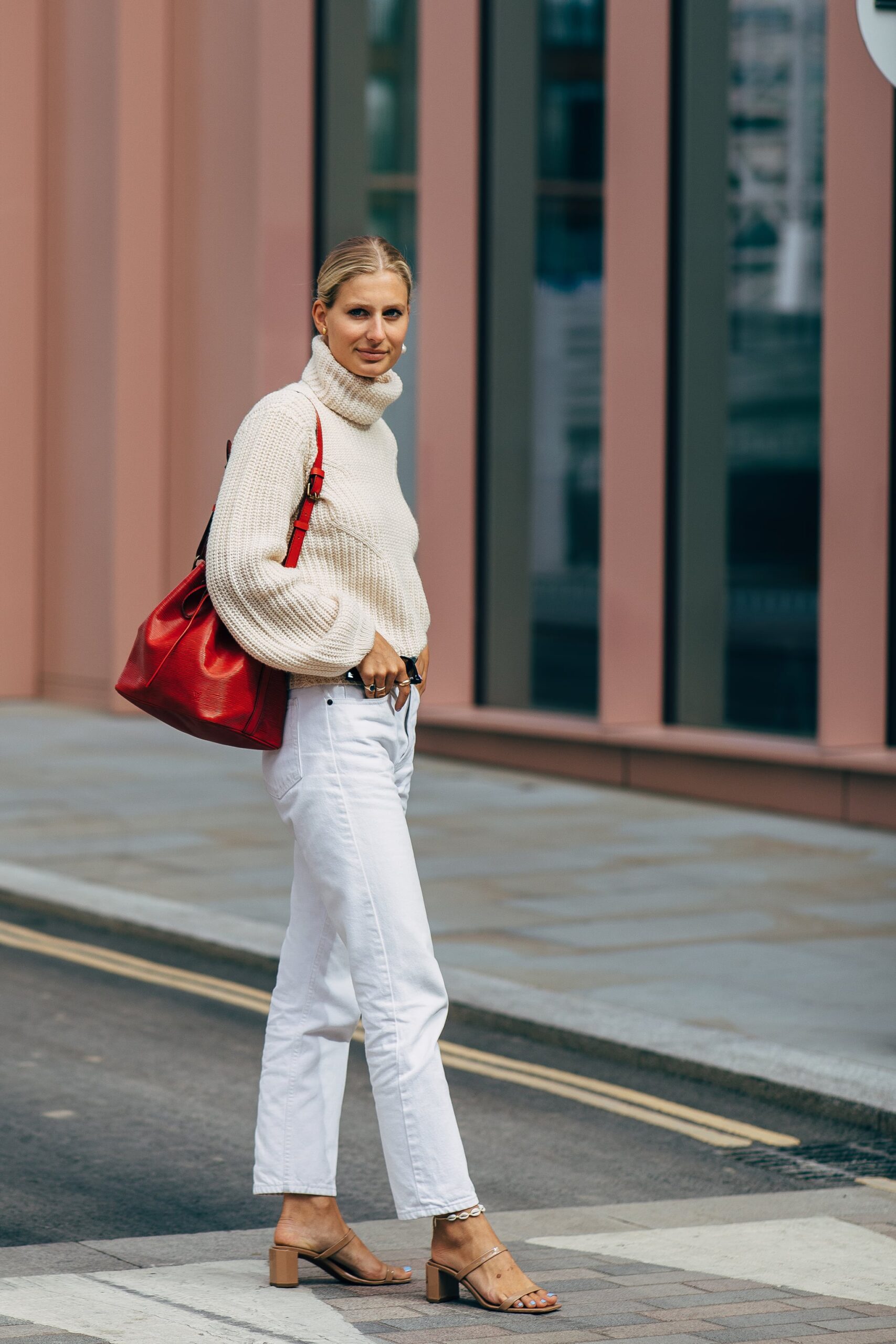 Fashion Look with Block Heel Sandal