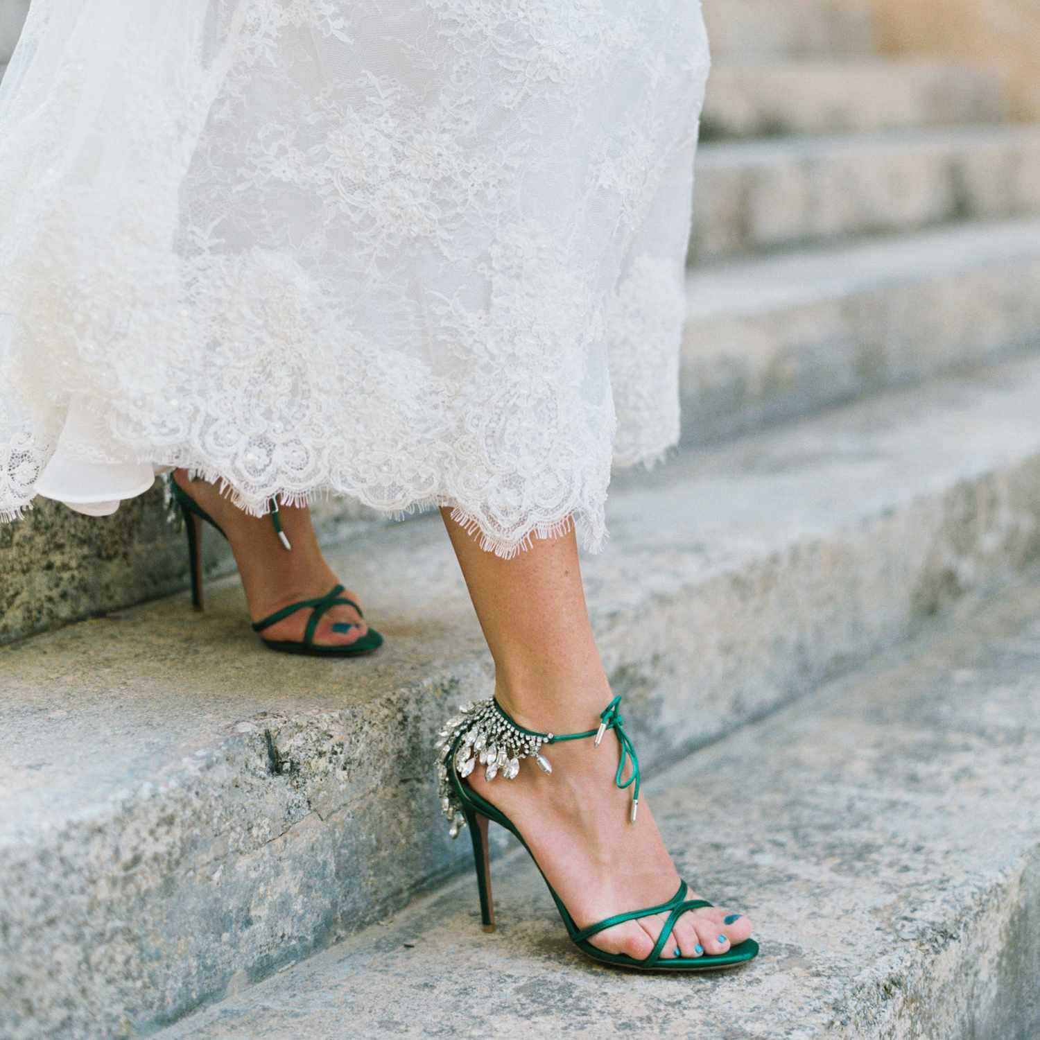 Fashion Look with bridal shoes