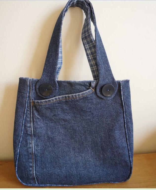 Modelos de Artesanatos Faceis Bolsa Jeans