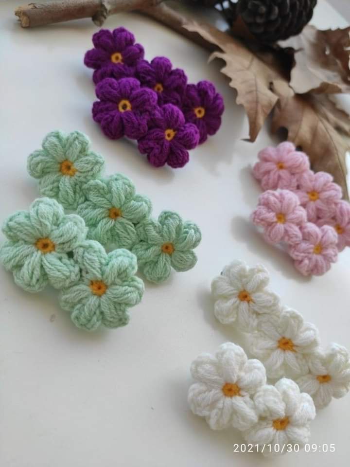 Flores De Croche Para Aplicacao