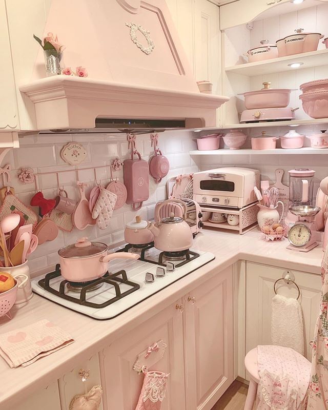 Decoration of Pink Kitchens