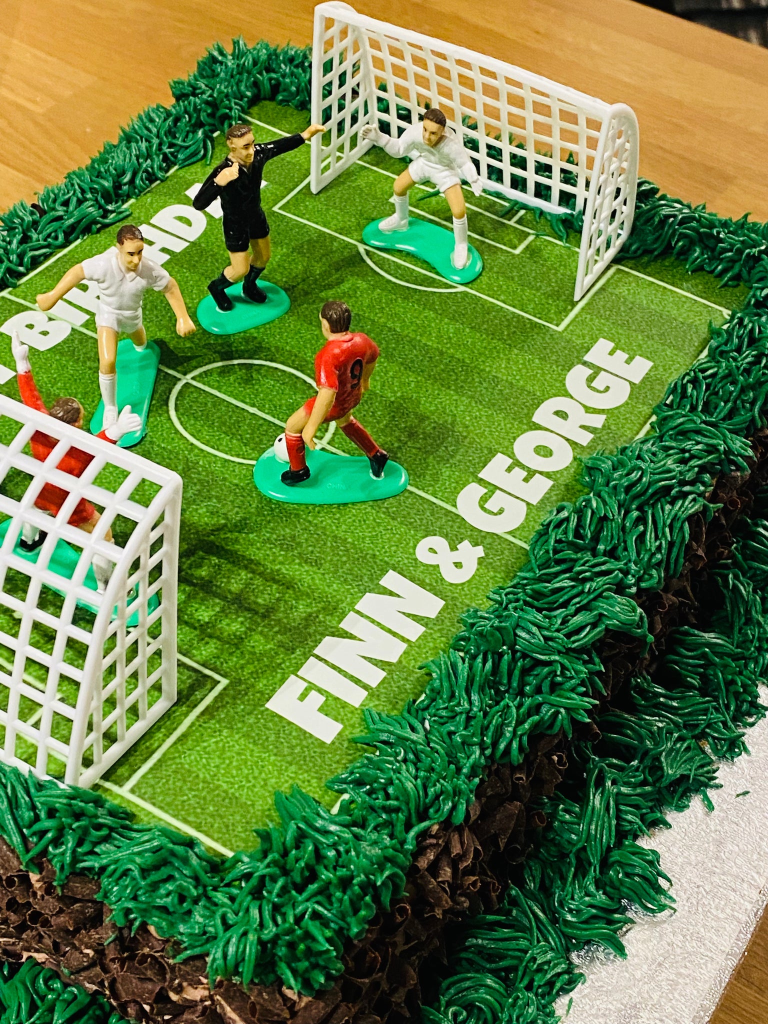 Football Field Decorated Cake