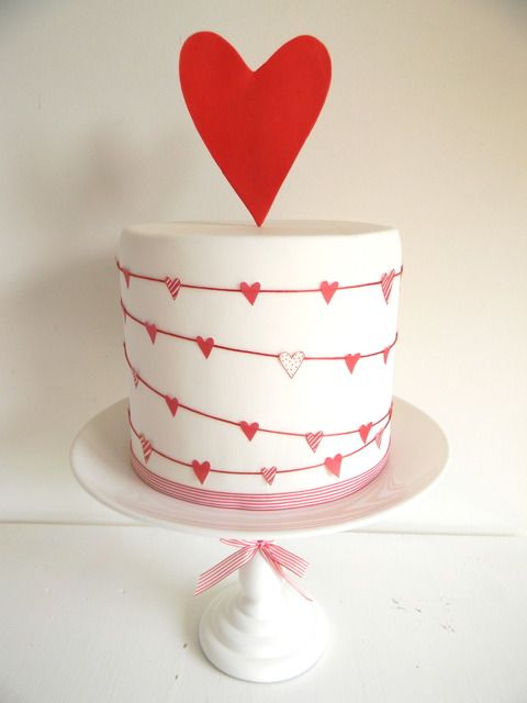 Heart Decorated Cake