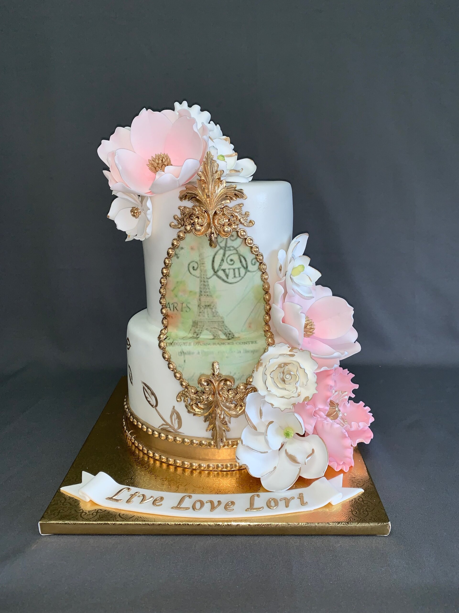 Paris decorated cake