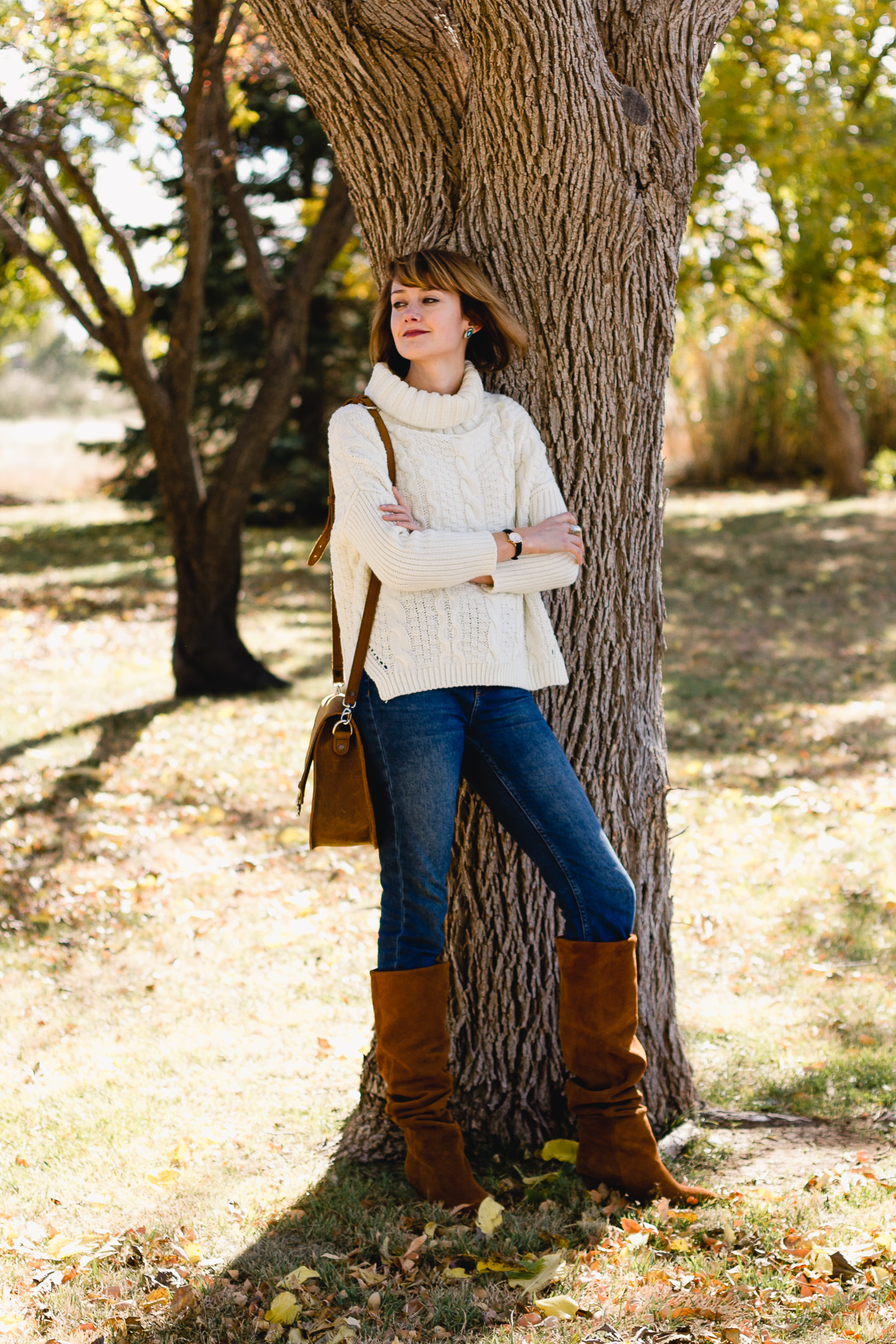 Fashion Look with Medium And Slouchy Boots