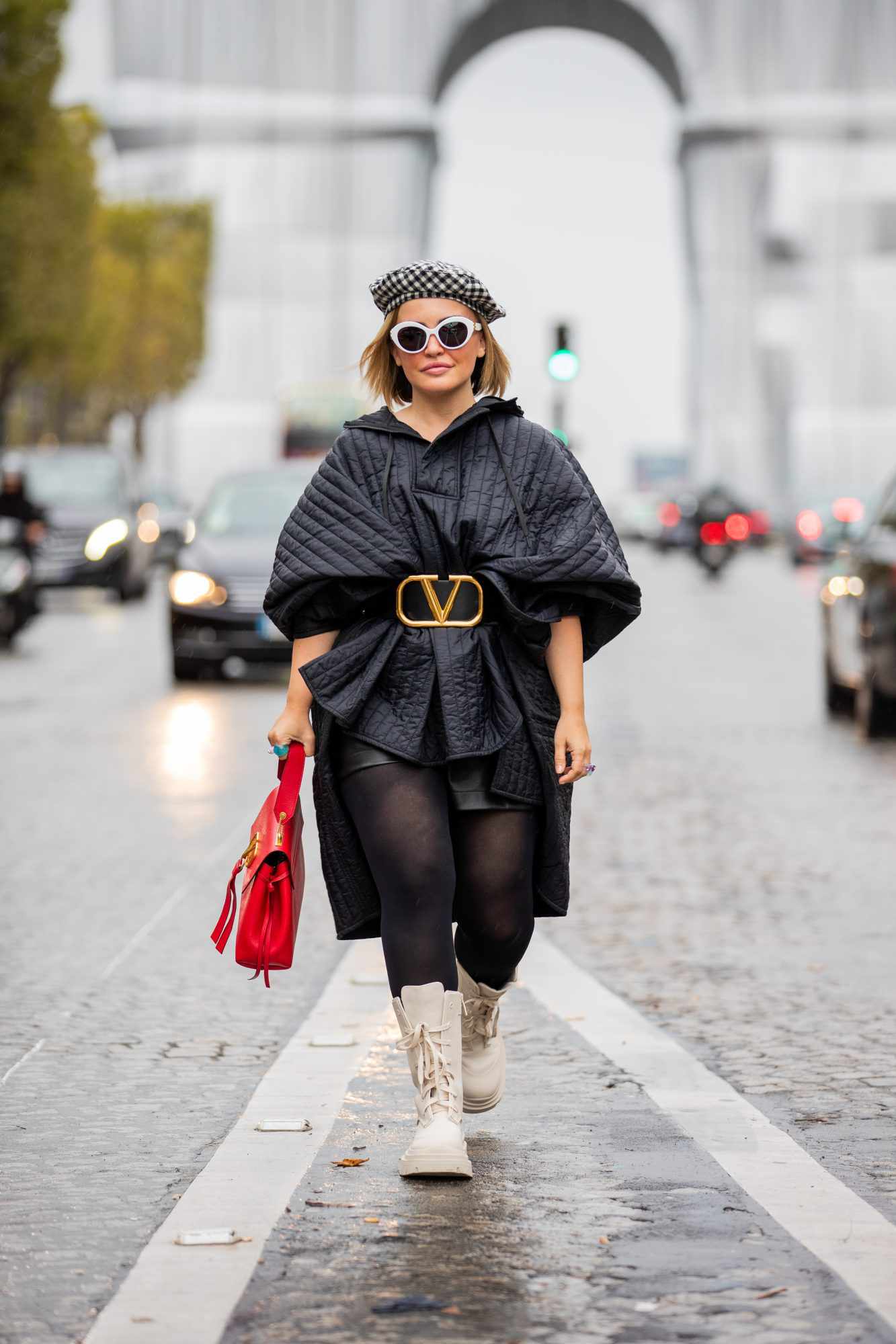 Fashion Look with Poncho