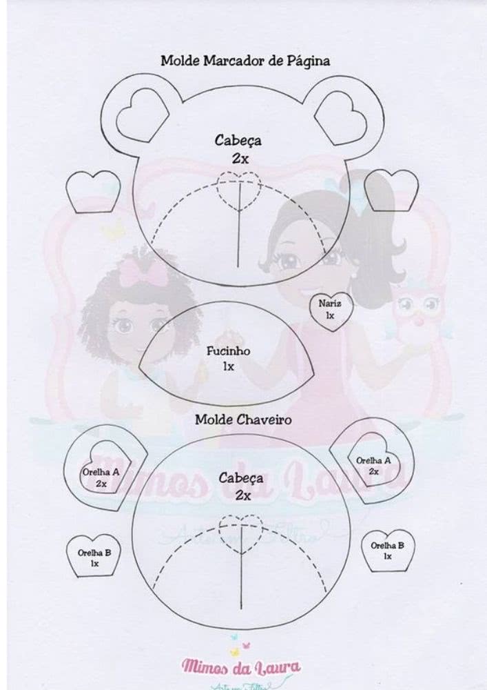 Moldes De Ursos De Eva