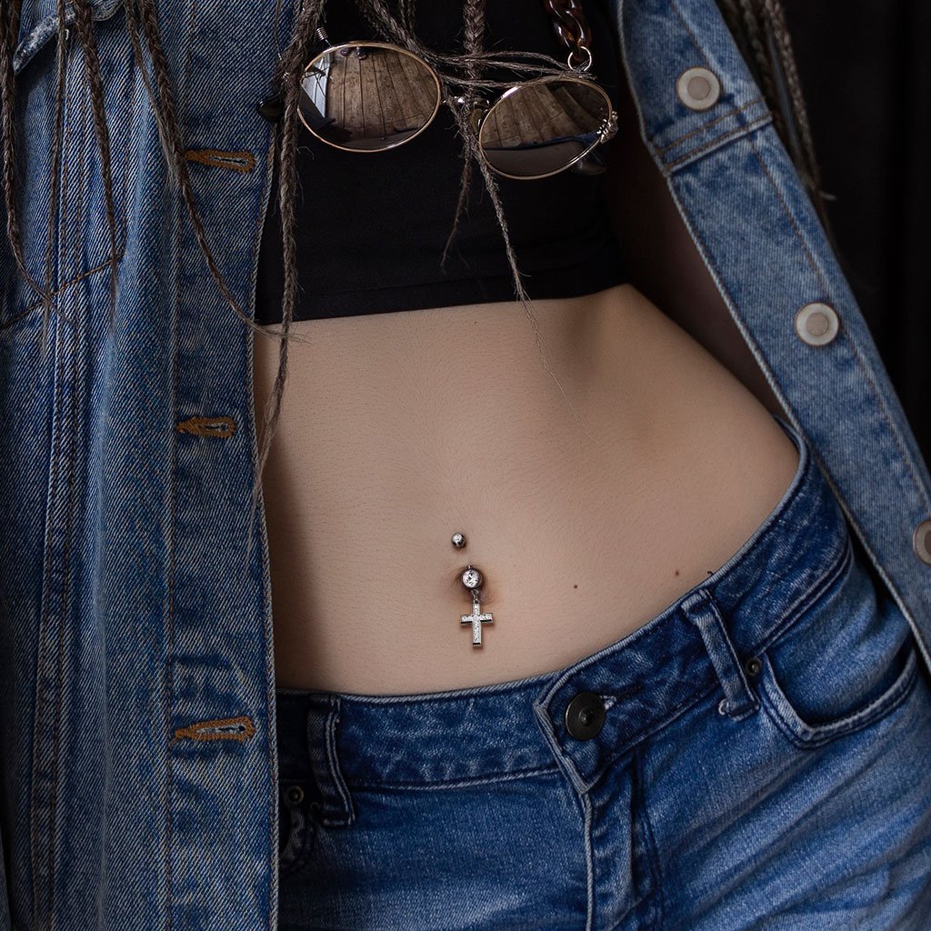 Belly button piercing