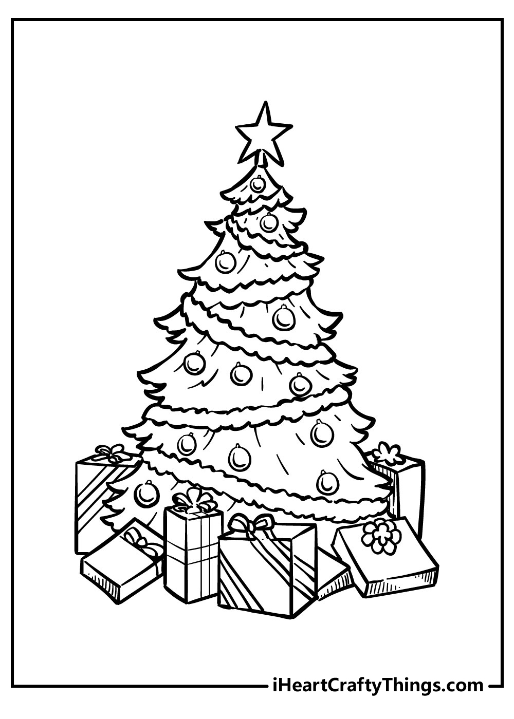 Christmas Tree to Color