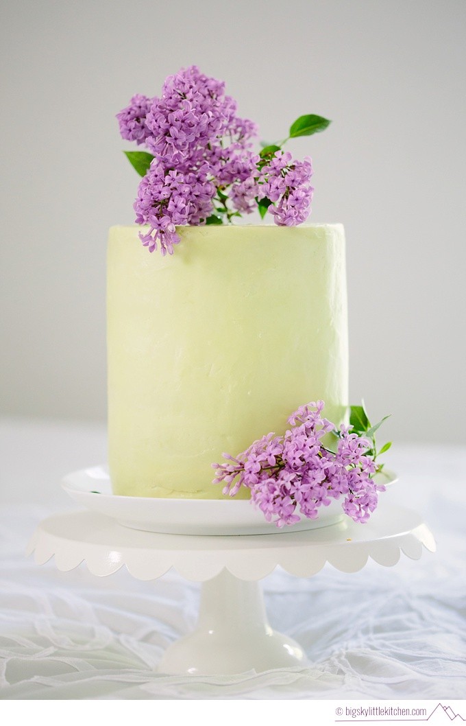 Lilac Decorated Cake